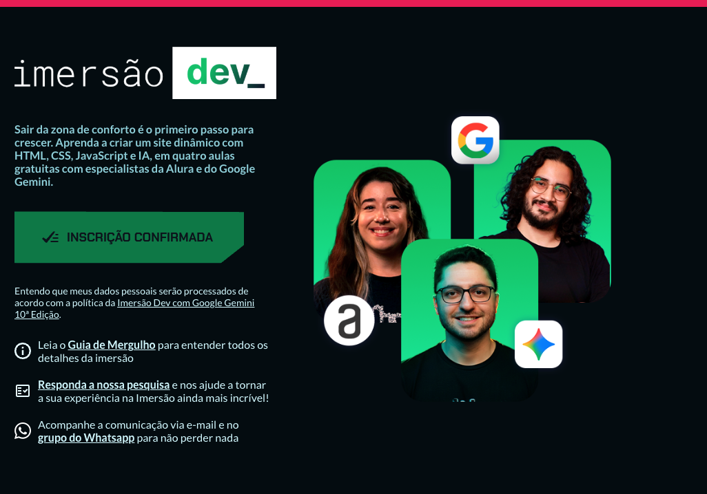 Arte do CodeImag.in e Imersão Dev com Google Gemini